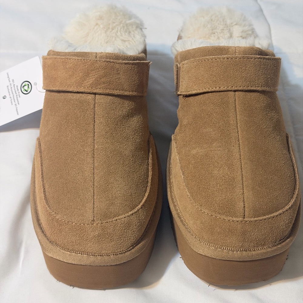 Cozy Tan Suede Women's Slippers